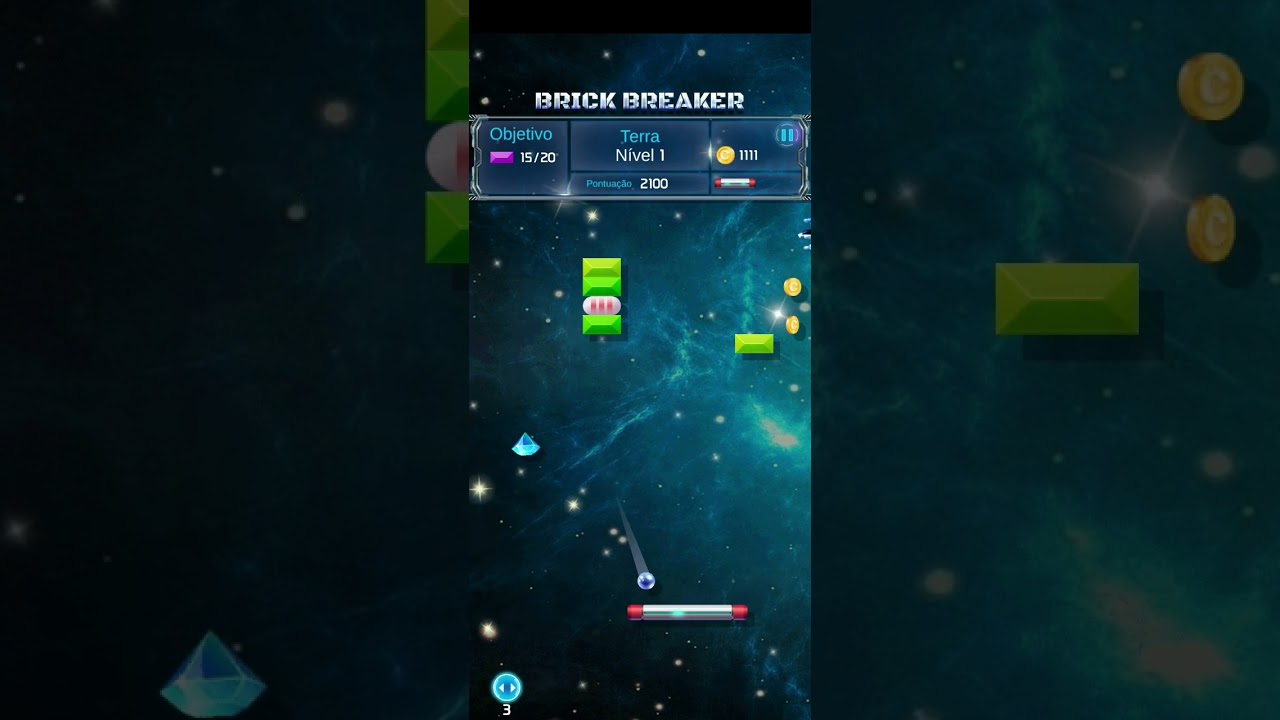 Brick Breaker Space Outlaw Level 1 