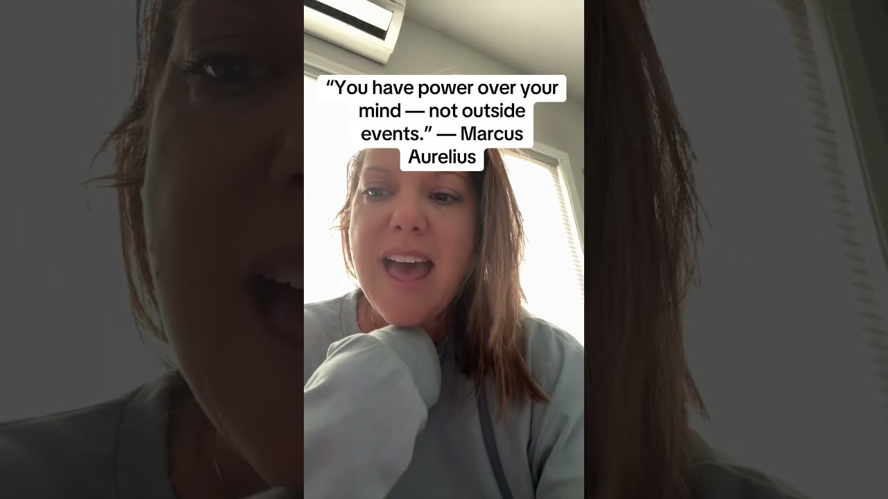 “You have power over your mind — not outside events.” — Marcus Aurelius Control what’s within reach