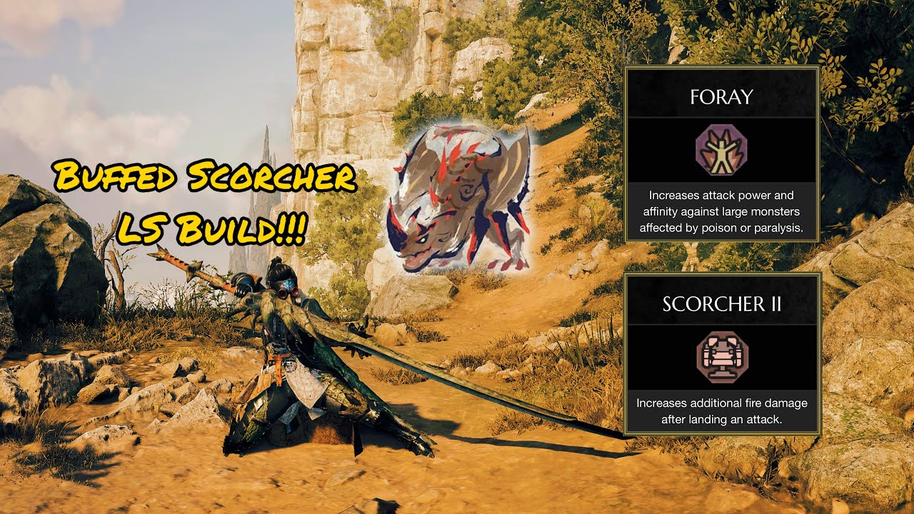 Monster Hunter Wilds : Scorcher is SO GOOD Now!!! Scorcher Long Sword Build