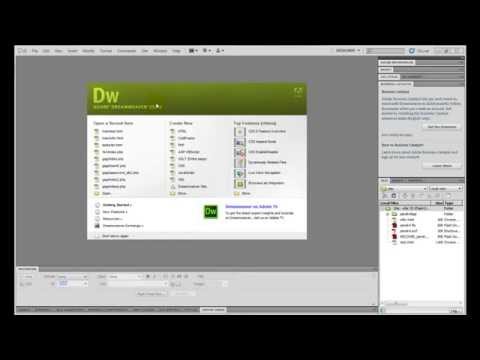 לימוד HTML5 CSS3 שיעור 2 פרק 1 - הגדרות ראשונות בתוכנת DW לפני כתיבת דף חדש
