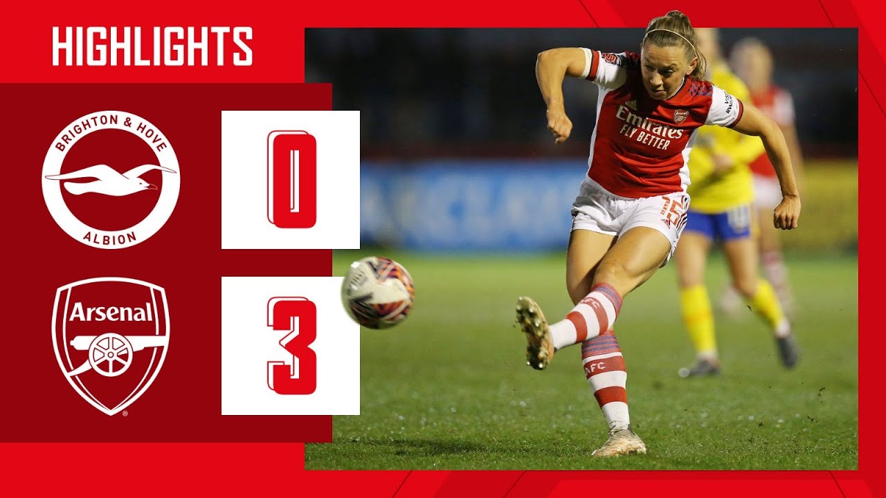 HIGHLIGHTS | Brighton vs Arsenal (0-3) | WSL | Blackstenius (2), Mead