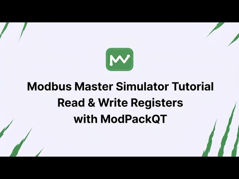 Modbus Master Simulator Tutorial - Read & Write Registers with ModPackQT 