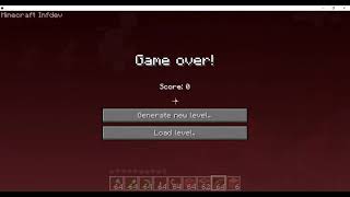 Minecraft Infdev-20100325 gameplay