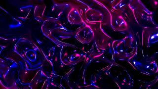 🎬 4K Screensaver – Purple and Blue Neon Liquid Metal in Motion | (No Audio)