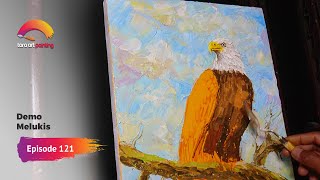 Melukis Burung elang Impres | Painting Timelapse | Episode 121 | Demo