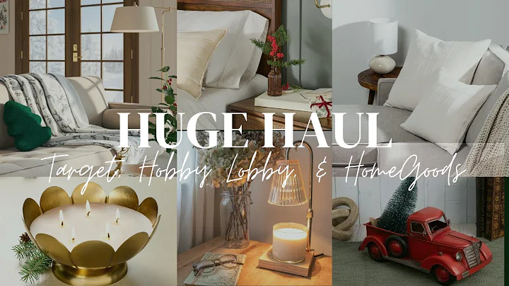 HUGE Christmas Decor Haul 🎄 Target, Hobby Lobby & HomeGoods!