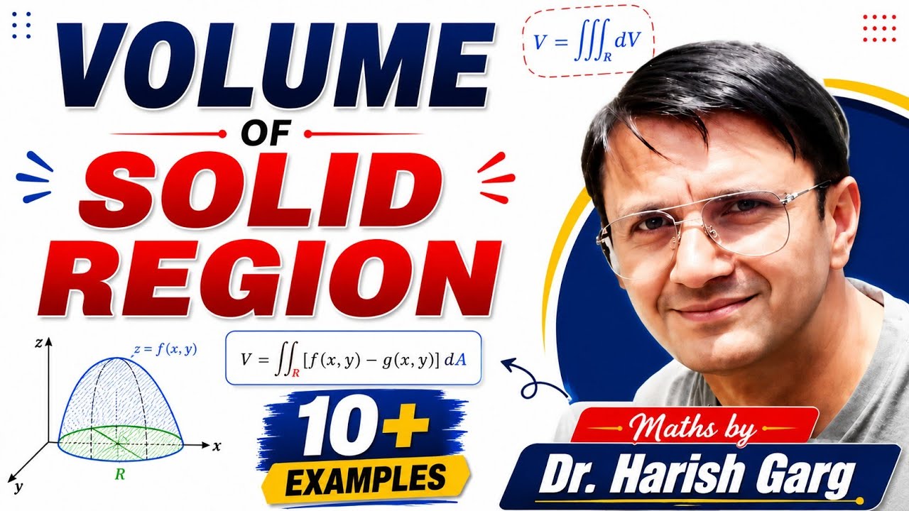 Volume of Solid Region | Double Integrals | Examples - YouTube
