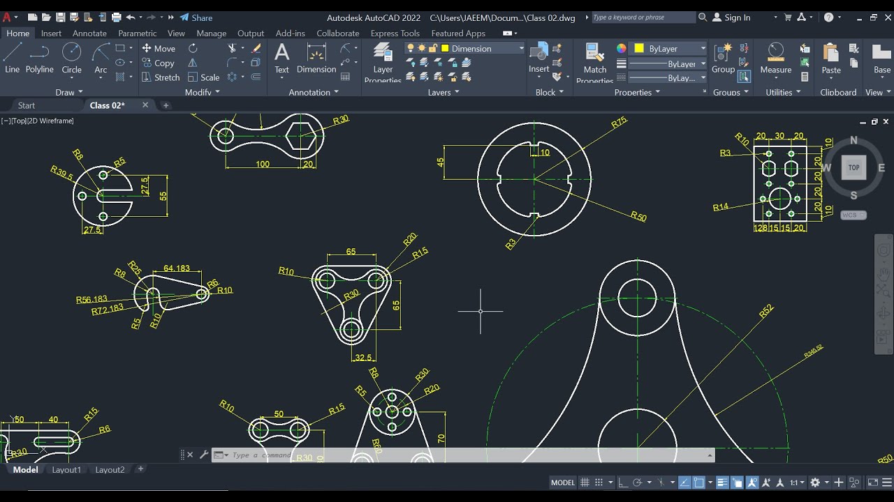 অটোক্যাড কোর্স সম্পূ্‌র্ণ বাংলায় | Create Mechanical Parts 2D using ...