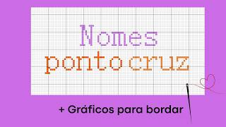 Graficos de ponto cruz nomes mais usados 2026