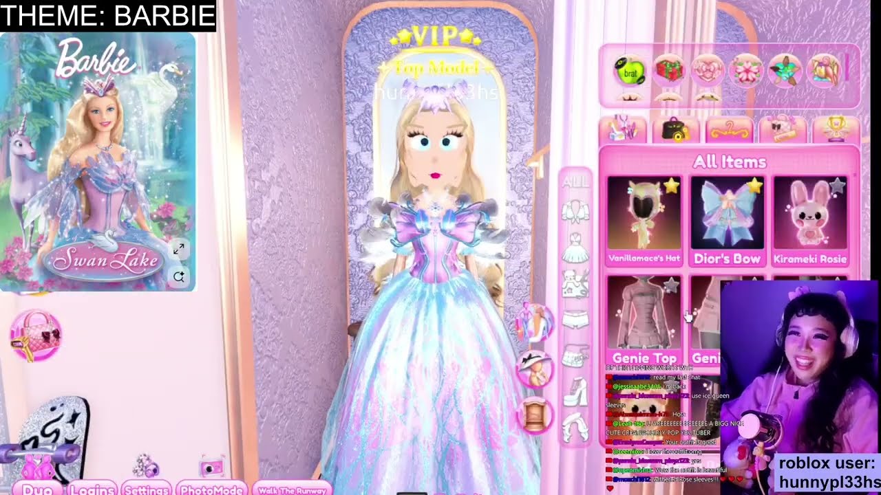 🦢 Barbie Swan Lake DTI Look w/ Item Adjustments! (Sped Up + No