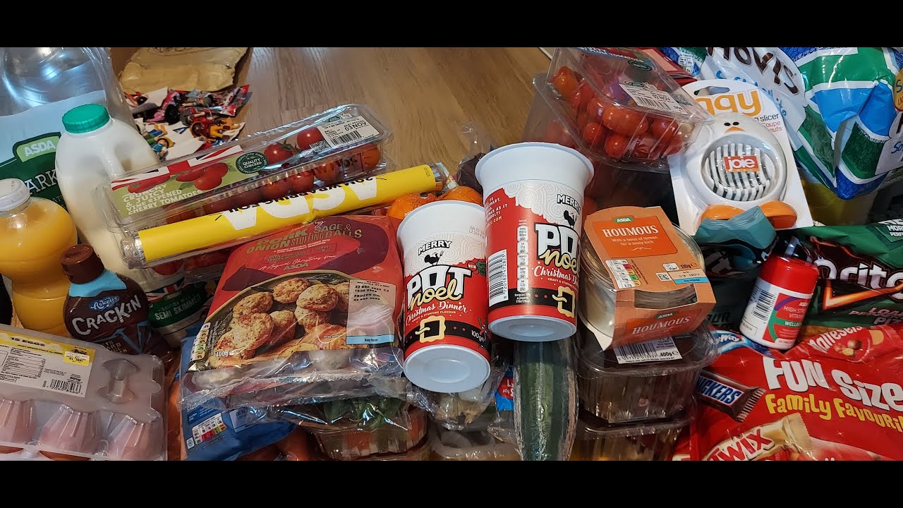 Asda delivery shopping haul. 29/10/2022. YouTube