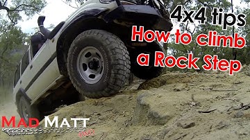 How to climb a Rock Step 4x4 tips - MadMatt 4WD