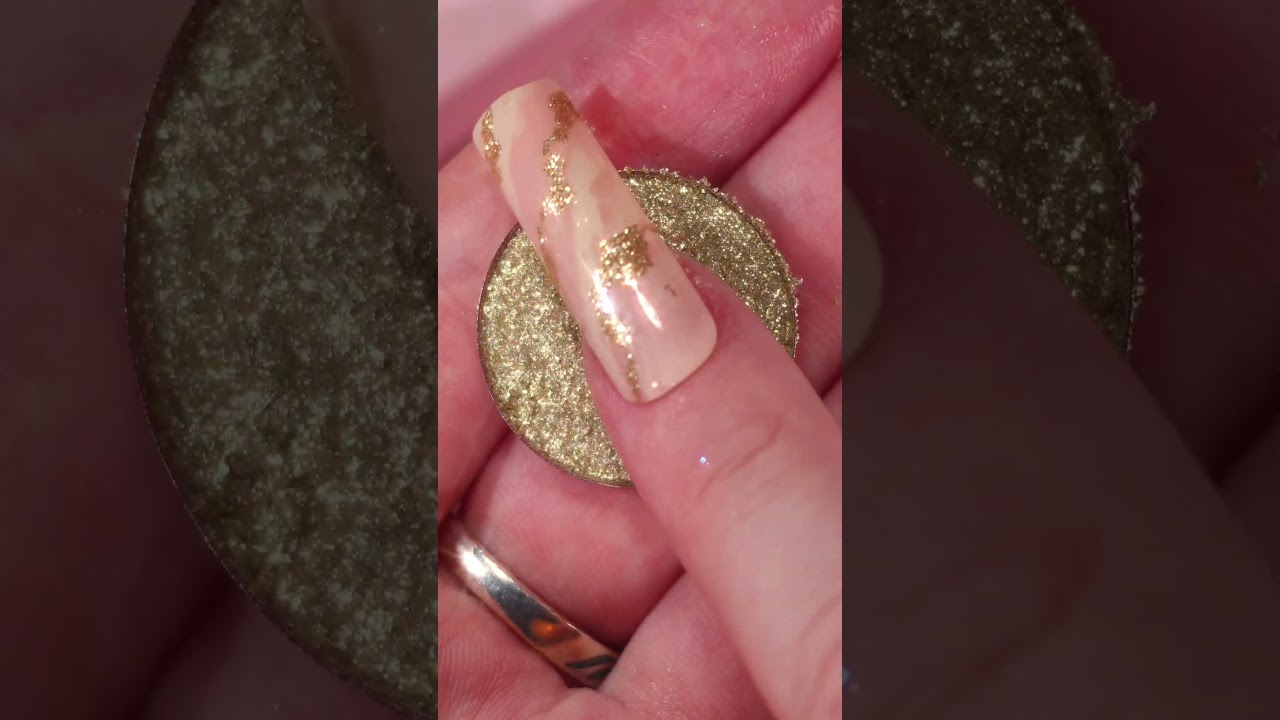 Swatching the awesome pale green gold shade Sparkle by the Pastel Roses that was kindly gifted to me