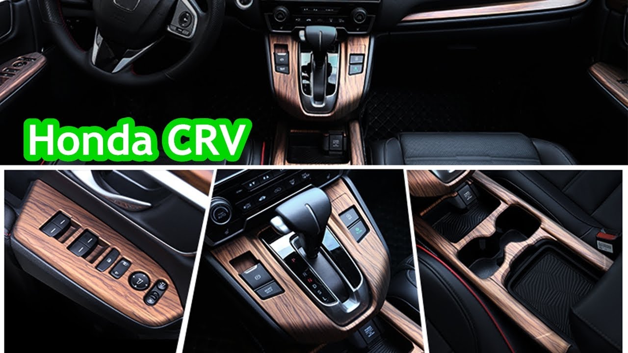 Modify 2017 2018 2019 Honda CRV Interior into Peach Wood Material. from Senzeal-auto.com