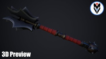 【3D Game asset】Hammer 04