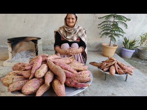 sweet-potato-recipe-by-my-granny-|-sweet-potato-|-recipes-|-sancks-|-indian-style-|-village-cooking