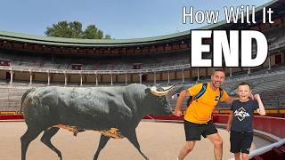 Plaza De Toros Bull Ring Pamplona Spain - Enjoy Roaming Animals At The Campsite - Vw Road Trip Vlog