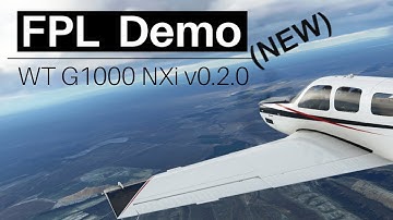 FS2020 | (Updated) Flight Planning Demo | WT G1000 NXi v0.2.0