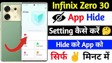 infinix zero 30 hide app setting | app hide setting infinix zero 30 | vijay technical
