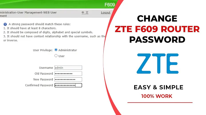 How To Change ZTE Router Password