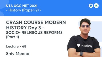 MODERN HISTORY 3 -SOCIO- RELIGIOUS REFORMS (Part 1) | NTA UGC NET JRF 2021 Shiv