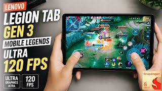 Lenovo Legion Tab Gen 3 Mobile Legends Gaming Test in 2026 