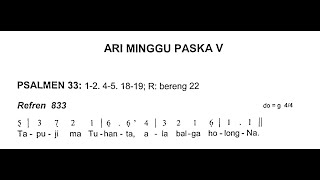 [Bahasa Batak] Minggu, 7 Mei 2023 - ARI MINGGU PASKA V (Palimahon) - Psalmen Hatopan - Taon A
