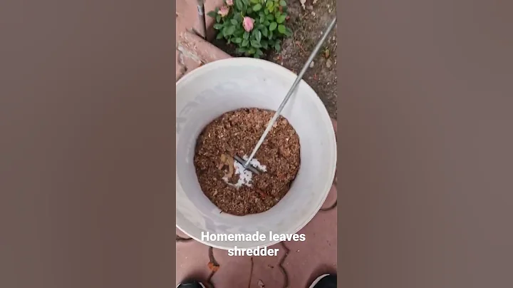 Homemade leaves shredder - organic compost ///  ---  Tocator frunze ---