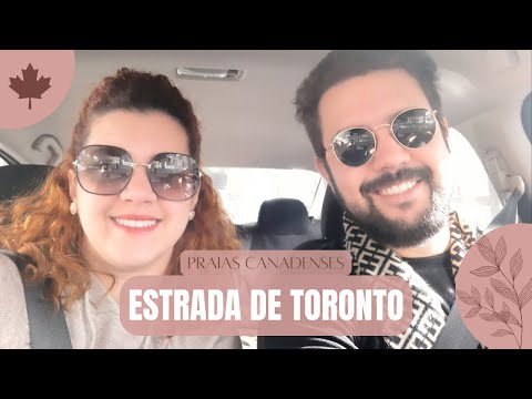 Estrada de Toronto na BEIRA DO LAGO | PRAIA CANADENSE | Viagem no INVERNO dentro do canadá de carro