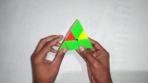 How to Solve a Pyraminx Without Any Algorithm "Easiest Way"