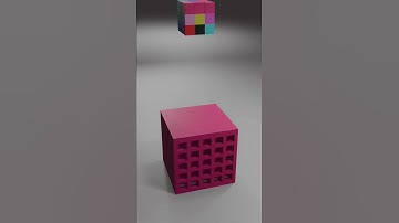 Blender Perfect Rubik’s Cube - Cube Loop Animation #creativeblender #3dart #cgiart #satisfying