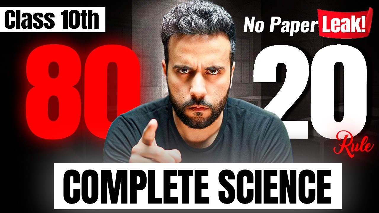 80:20 Rule Class 10th Complete Science | Must Watch Before Exam by Ashu Sir