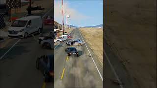 Realistic Highway Car Crashes #386