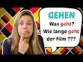 Verstehen der Bedeutungen von 'gehen'
