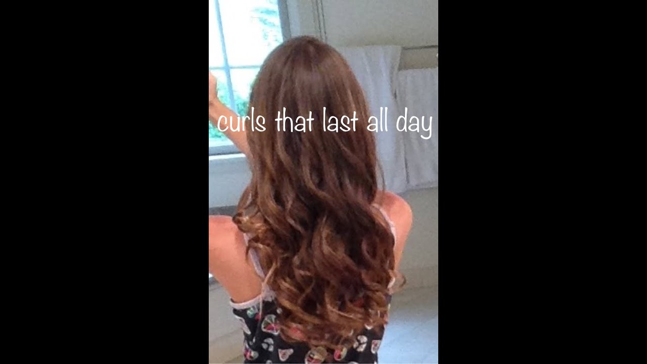 Curls That Last All Day Without Hair Spray Or Products Youtube