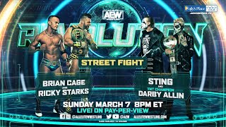 Sting & Darby Allin vs Brian Cage & Ricky Starks: Street Fight | AEW Revolution 2021