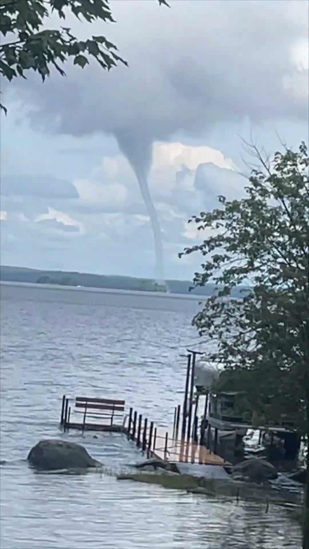 Massive Water Spout Captivates with Its Stunning Display