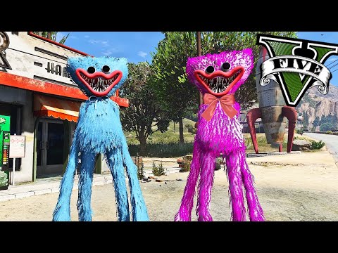 ENCONTREI a NAMORADA do HUGGY WUGGY no GTA 5 ! ( GTA V Mods ) Siren Head