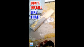 Don&#39;t Install Glue Down Wood Floor Like That #flooring #hardwood #diy