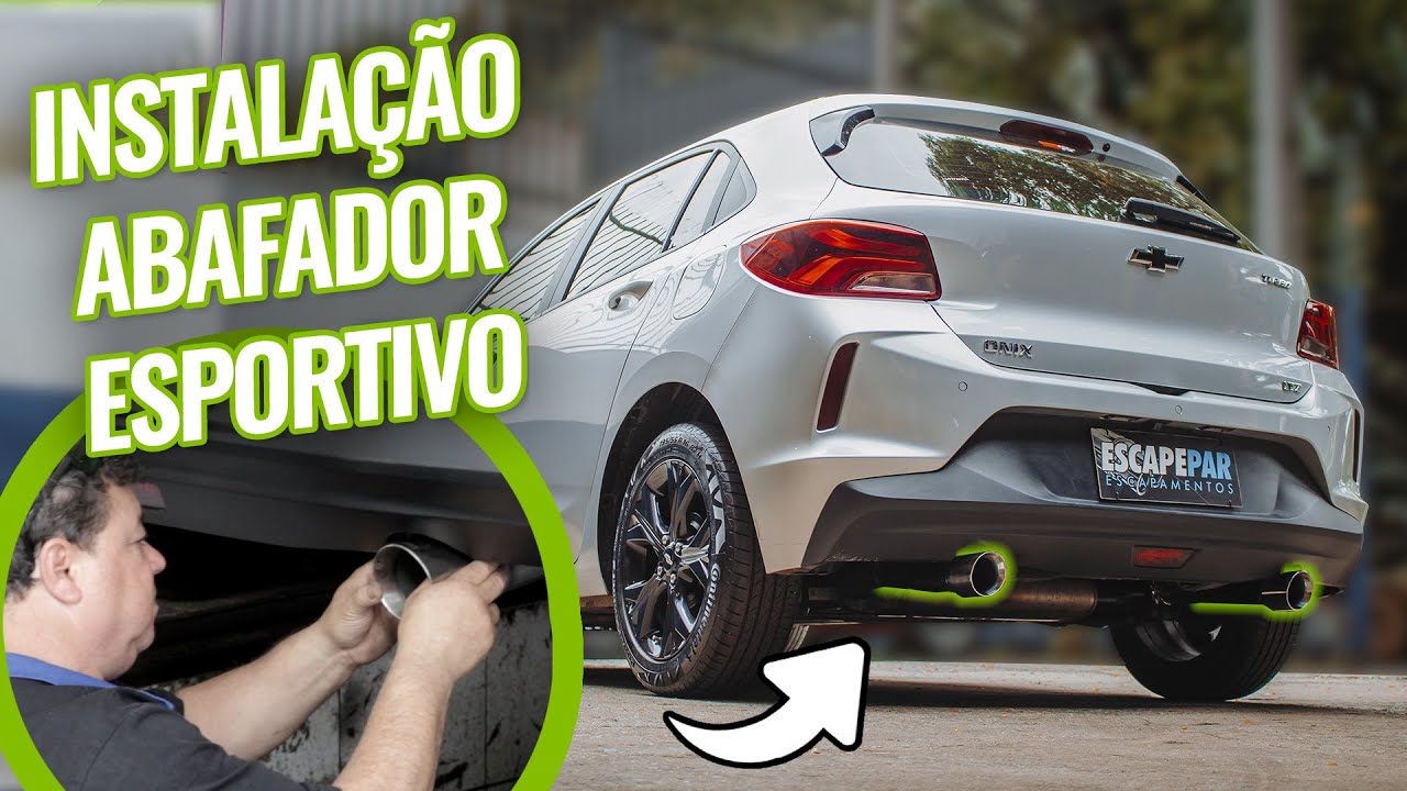 Instalação de ABAFADOR ESPORTIVO LUZIAN no ONIX 1.0 TURBO