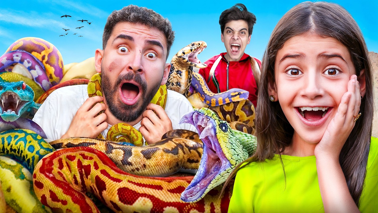 حيوانات خطيره هجمت علي بيتنا 🐍 الحسين السبب 😱 بابا راح فيها 💔!!