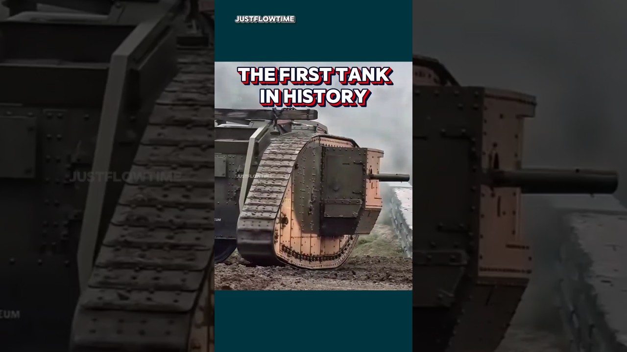Первый танк в истории — легендарная британская реплика Mark I в действии 