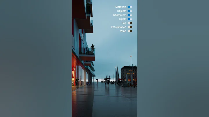 Create Cinematic Vibe with Rain & Fog in Seconds—Only in D5! 🌧️✨ #shorts  #d5render #cgi