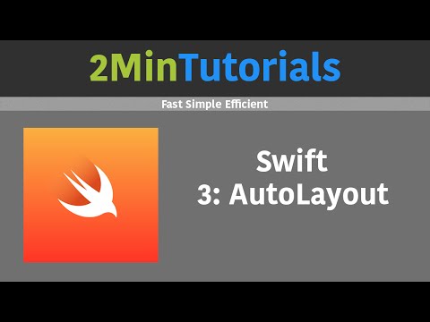 Swift Tutorials In 2 Minutes - 3 - AutoLayout