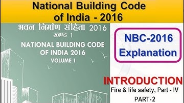 Fire & life safety, Part - IV, Volume-1 | National Building Code of India - 2016 | Part-2 | NBC-2016