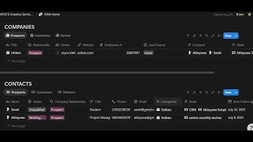 Notion CRM & Lead Funnel Manager