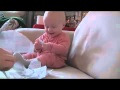 Baby Laughing Hysterically at Ripping Paper /طفل يضحك عند تقطيع الورق