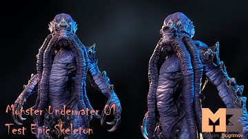 Monster Underwater 01 Test Epic Skeleton