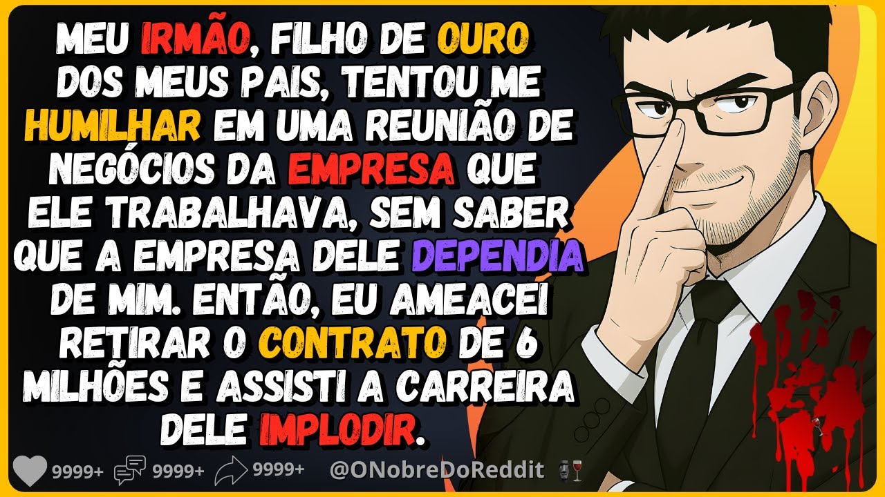 🗿🍷Meu irmão, filho de ouro dos meus pais, tentou me humilhar em uma reunião de negócios. Então eu...