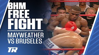 Floyd Mayweather 2nd Fight at 140, Demolishes Bruseles | Black History Month Free Fight